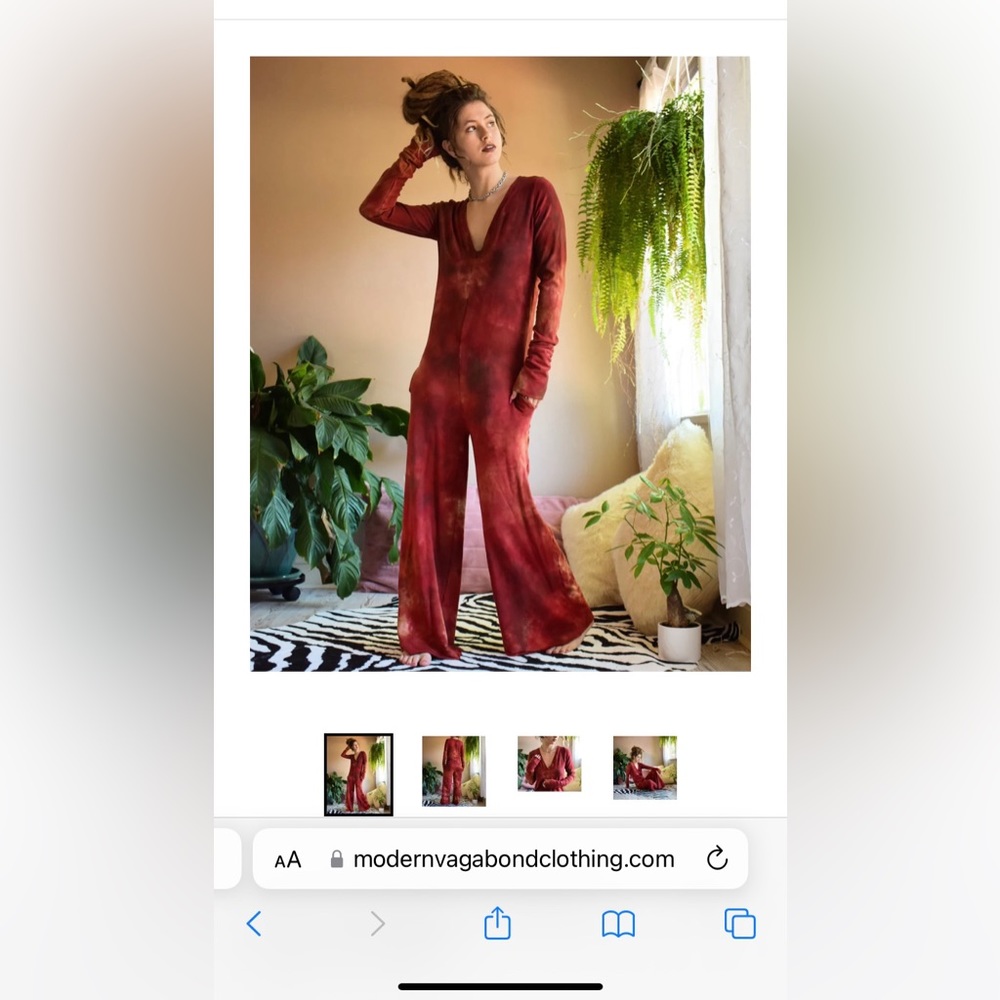 🦋ISO in ANY COLOR🦋 Modern Vagabond Jumpsuit Size Small or Medium - Picture 2 of 2